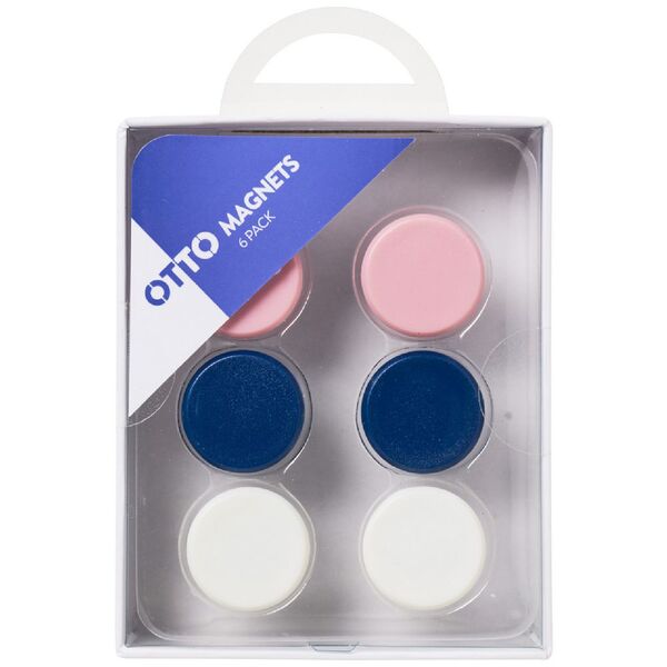 Otto Round Magnets Pastel 6 Pack