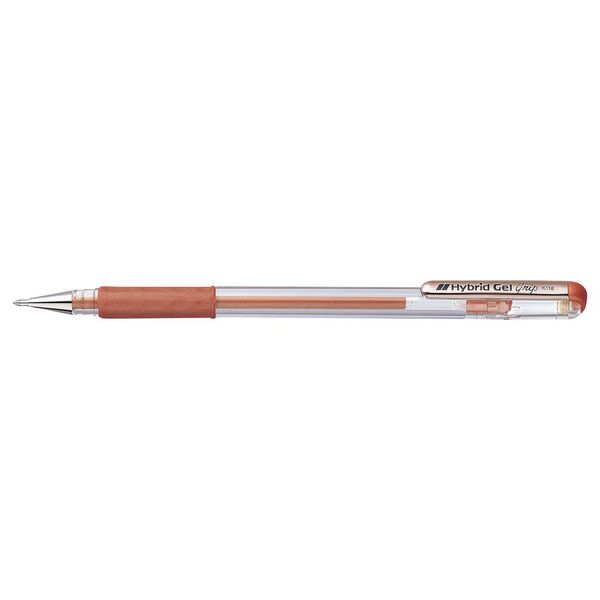 Pentel Hybrid Gel Grip Gel Pen Metallic Bronze