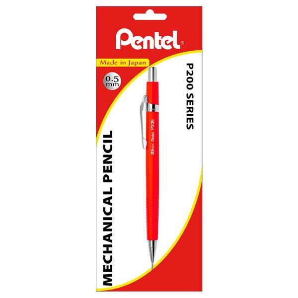 Pentel P205 Mechanical Pencil 0.5mm Red