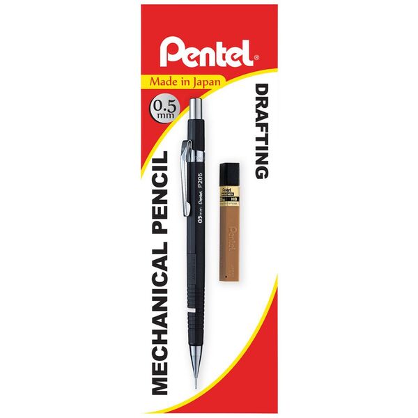 Pentel P205 Mechanical Pencil 0.5mm with Leads