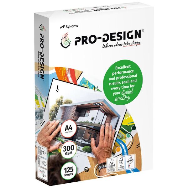 HP Pro Design FSC A4 Paper 300gsm 125 Sheet Pack