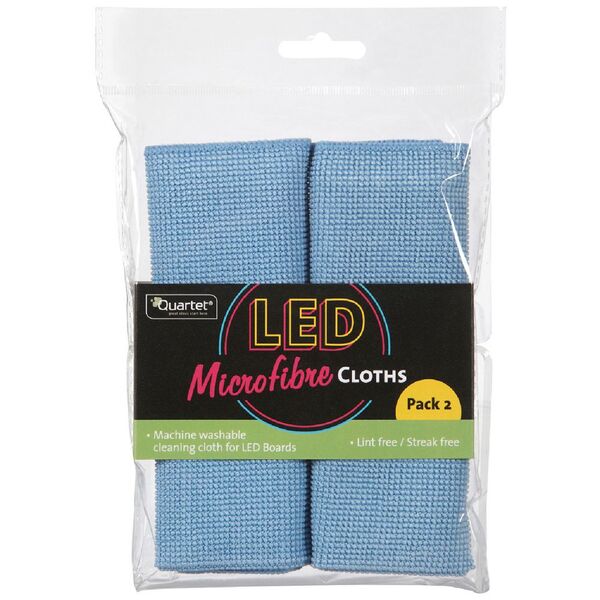 Quartet LED Microfiber Cloths 2 Pack