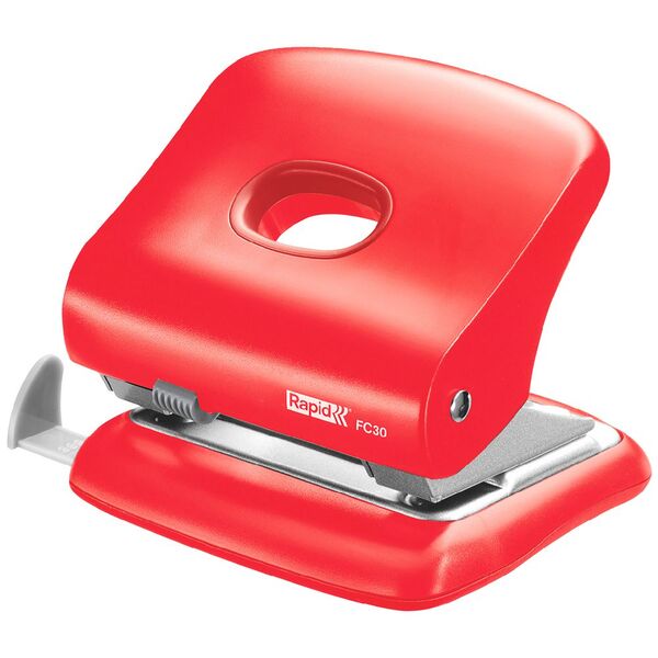 Rapid FC30 Hole Punch Red