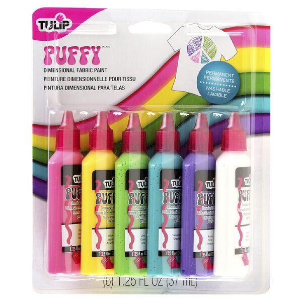 Tulip Dimensional Puffy Fabric Paint 6 Pack