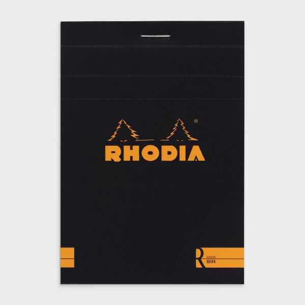 Rhodia No. 12 Premium Lined Notepad Black