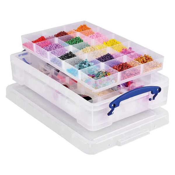 Really Useful Box 4L Clear Box with 2 Trays