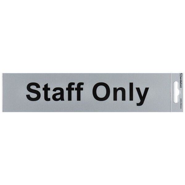 Sandleford Staff Only Self-adhesive Sign