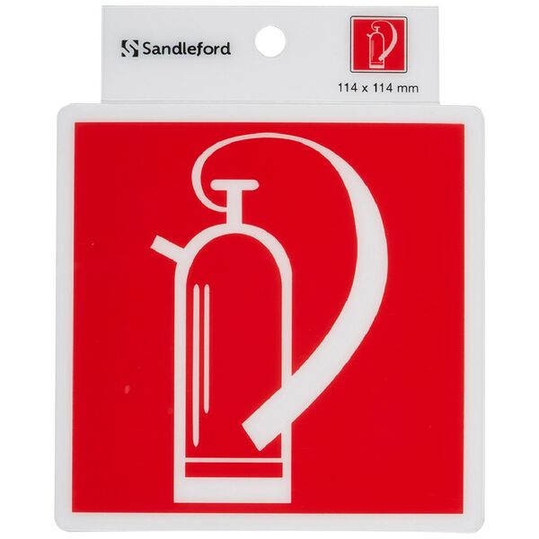 Sandleford Extinguisher Symbol Self-adhesive Sign