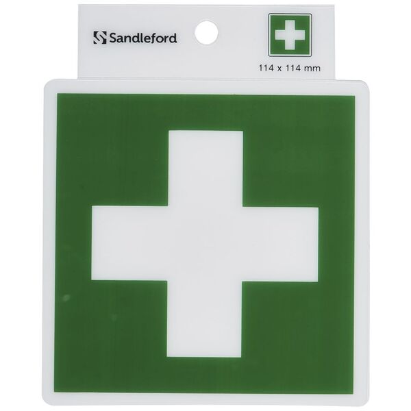 Sandleford First Aid Symbol Self-adhesive Sign