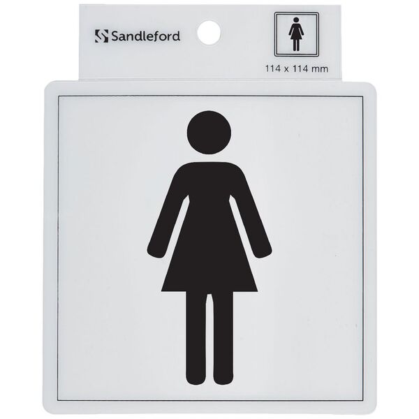 Sandleford Female Symbol Self-adhesive Sign