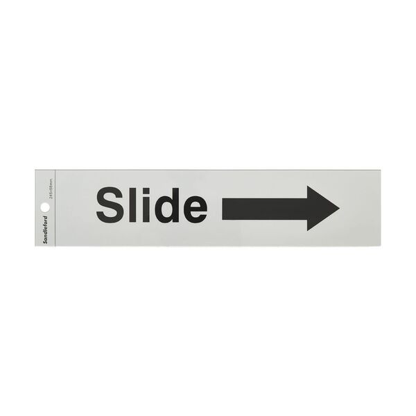 Sandleford Slide Arrow Self-adhesive Sign 245 x 58mm