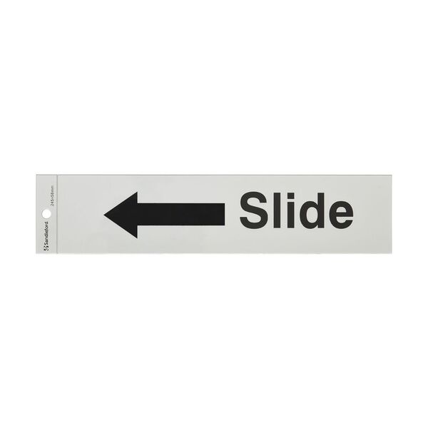 Sandleford Slide Self-adhesive Sign 245 x 58mm