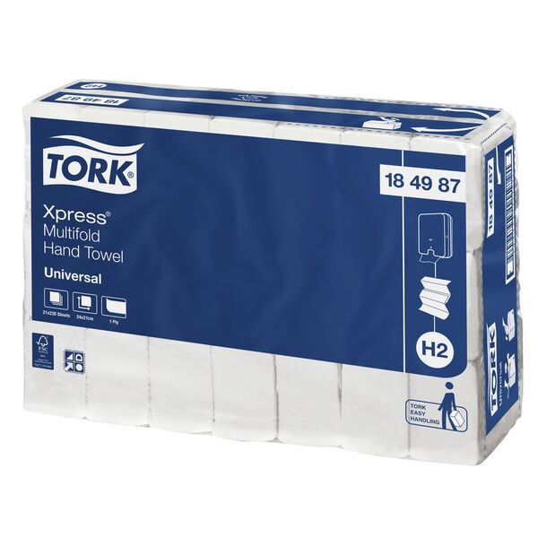 Tork Slimline Multifold H2 Advanced Towel 21 Pack