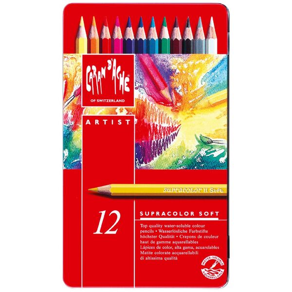 Caran d'Ache Supracolor Pencils Assorted 12 Pack