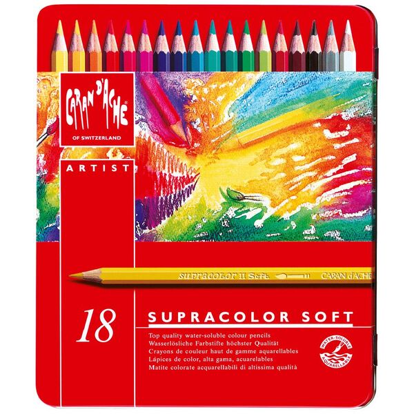 Caran d'Ache Supracolor Pencils Assorted 18 Pack