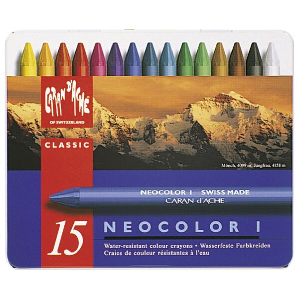Caran d'Ache Neocolor Pastels Assorted 15 Pack