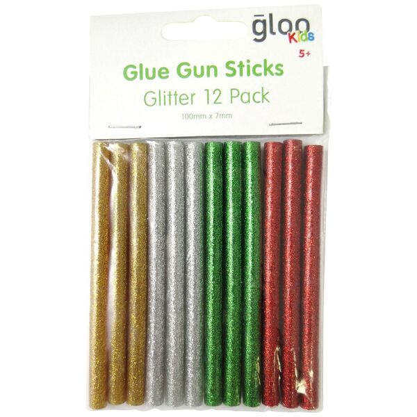 Little Learner Glue Gun Glue Sticks Glitter 12 Pack