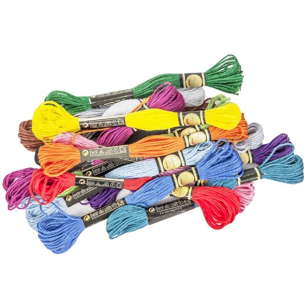 Little Learner Embroidery Thread Assorted 15 Pack