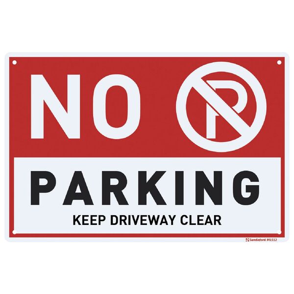 No Parking Sign 30 x 45cm