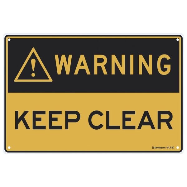 Keep Clear Sign 30 x 45cm
