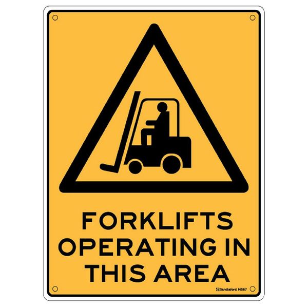 Forklift Sign 225 x 300mm