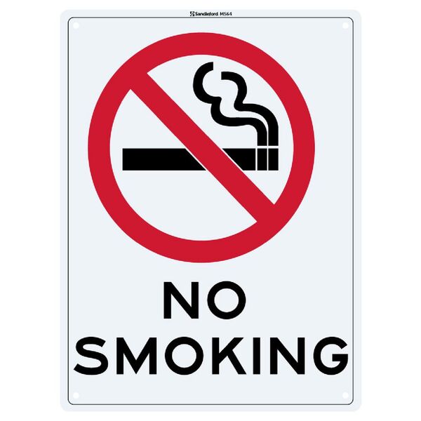 No Smoking Sign 22.5 x 30cm