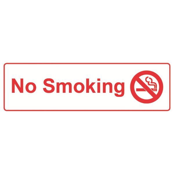 No Smoking Self-Adhesive Sign