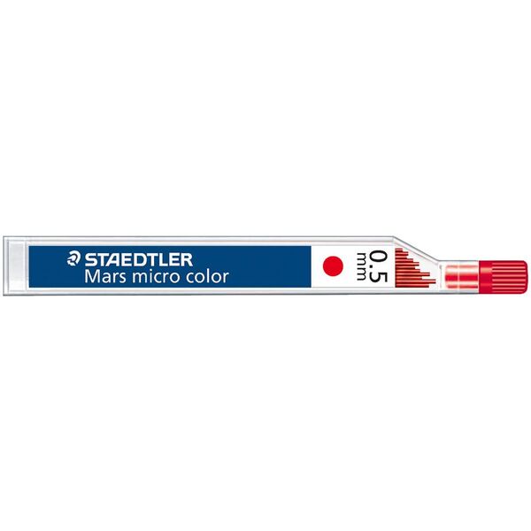 Staedtler Mars Micro Mechanical Pencil Lead Refills 0.5mm Red