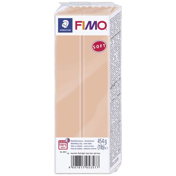 Staedtler FIMO Soft Polymer Clay Block 454g Light Flesh