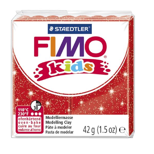 Staedtler FIMO Modelling Clay 42g Glitter Red