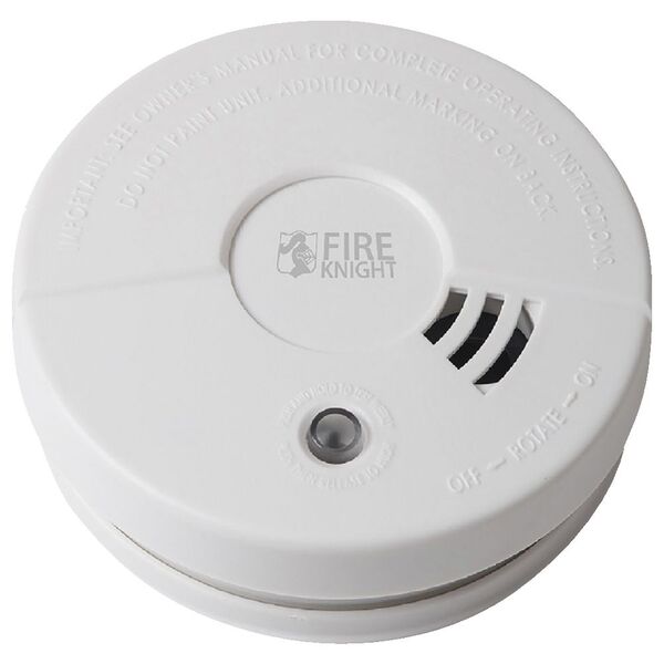 FireKnight Photoelectric Smoke Alarm 9V Battery White