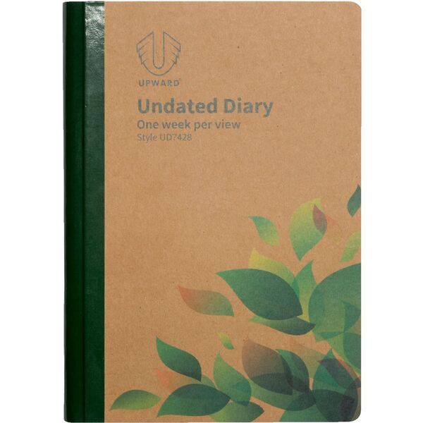 Upward A5 Week to View Undated Diary Kraft