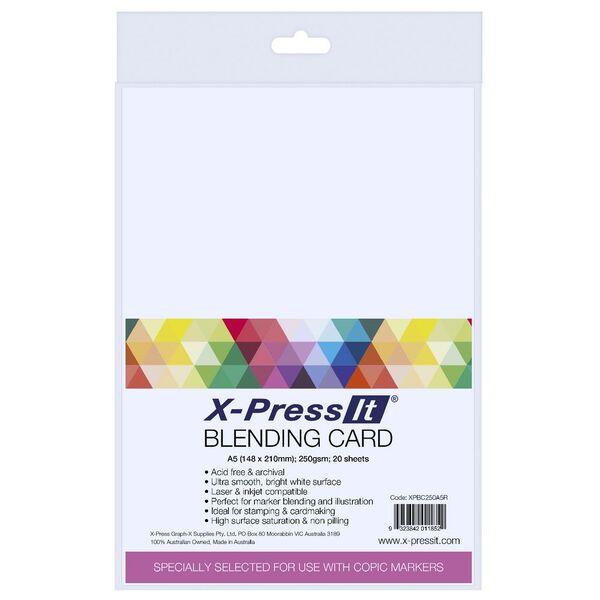 X-Press It A5 Blending Card 20 Pack