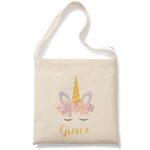 Personalised Tote Library Bag - Calico