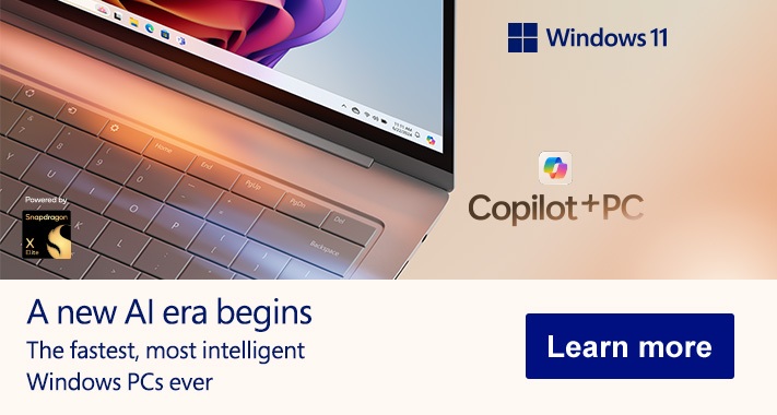 Windows 11. A new AI era begins. The fastest, most intelligent Surface laptops ever. Click to learn more.