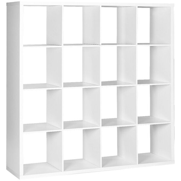 Horsen 16 Cube Bookcase White Officeworks, Cube Shelves Bookcase