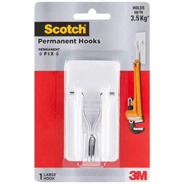 3M Large Wire Hook 3.5kg White
