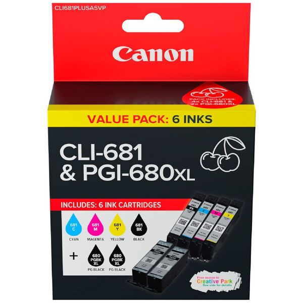 Canon PGI 680XL and CLI 681 Ink Cartridge Value Pack | Officeworks