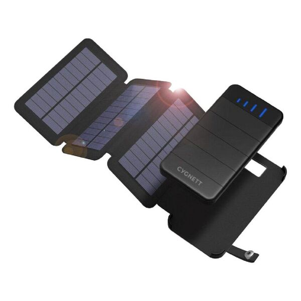 Cygnett ChargeUp Explorer 8K Solar Powerbank Black