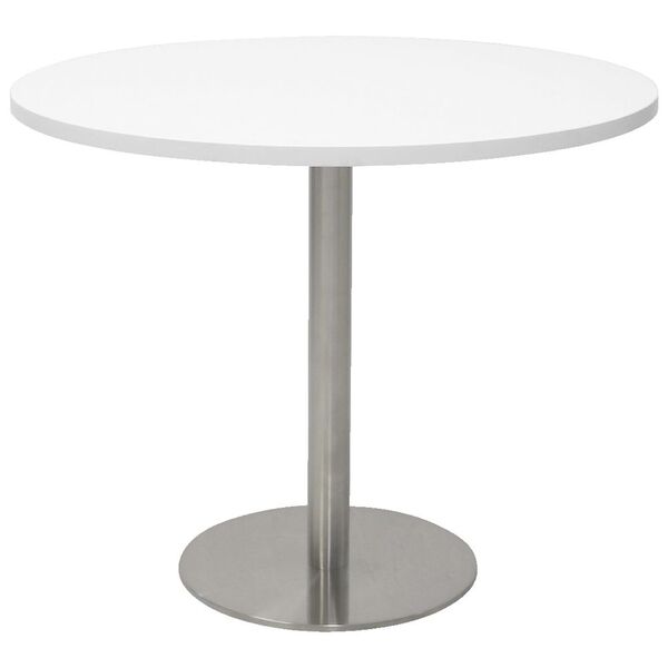 Rapidline Stainless Steel Base Meeting, Round Table Officeworks
