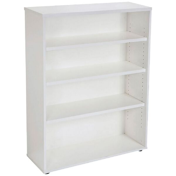 Rapid Span Bookcase 1200mm White, White Formica Bookcase