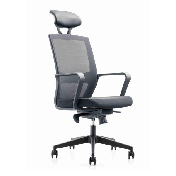 Argo Executive Office Chair Black, Leather Chair Officeworks