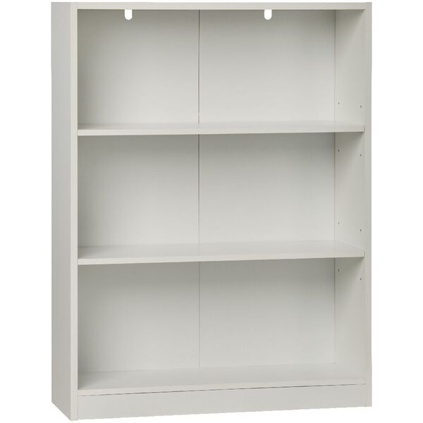 Austin 3 Shelf Bookcase White Officeworks, Home Essentials Metro Tall Wide Extra Deep Bookcase White