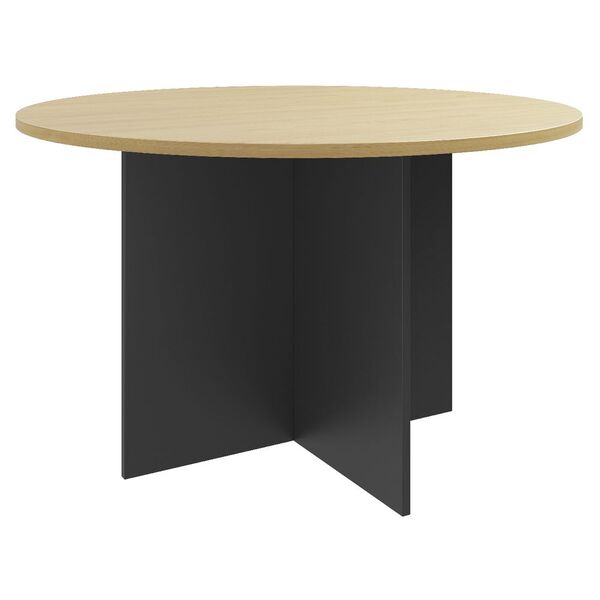 Toro 1200mm Round Meeting Table Maple, Round Meeting Room Table