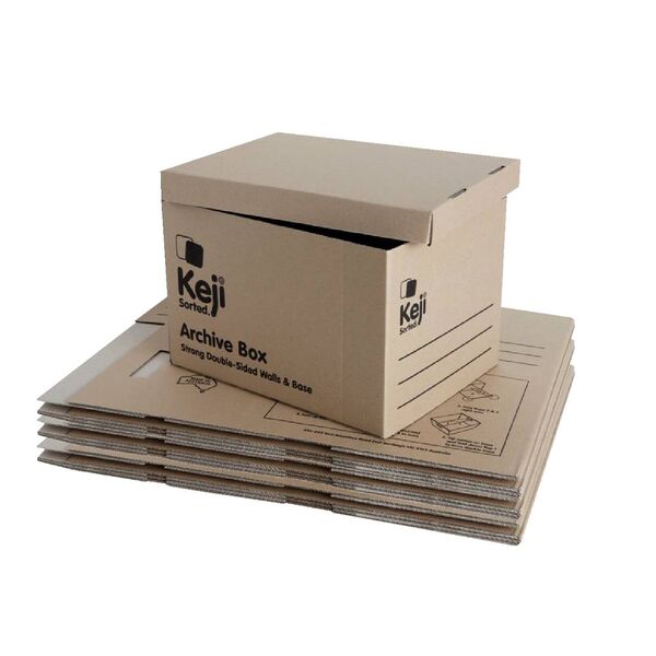 Keji Standard Archive Box 10 Pack Officeworks - Wall Filing System Officeworks