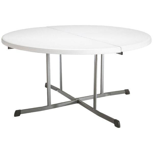 Lifetime Round Bi Fold Table 1524 X, Round Folding Table Officeworks
