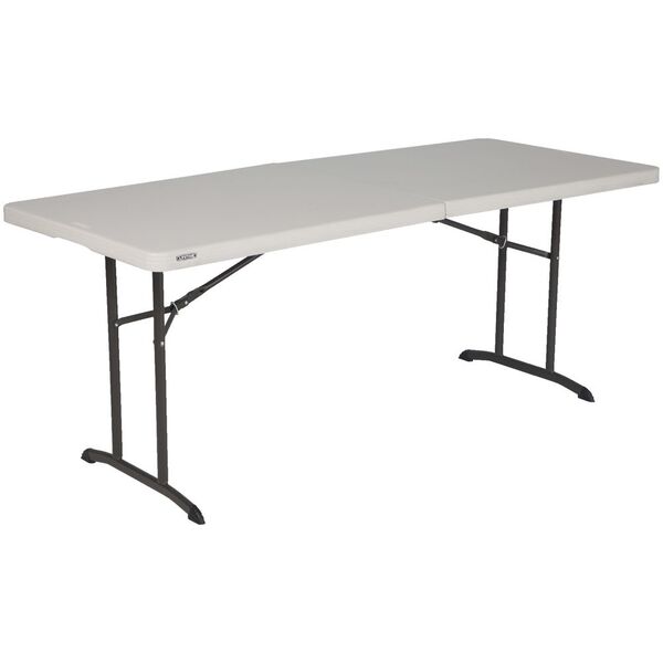 Lifetime Commercial 6 Foot Bifold Table, Lifetime 5 Foot Folding Table Weight Capacity