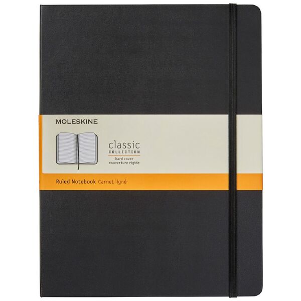 Moleskine Classic Hard Cover Extra Large Notebook Ruled Black