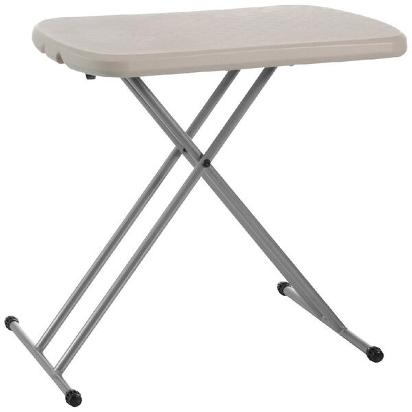 Lifetime Personal Folding Table Almond, Round Folding Table Officeworks