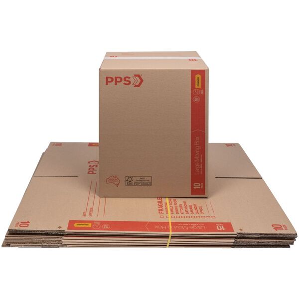 PPS Moving Boxes Large 431 x 406 x 596mm 10 Pack